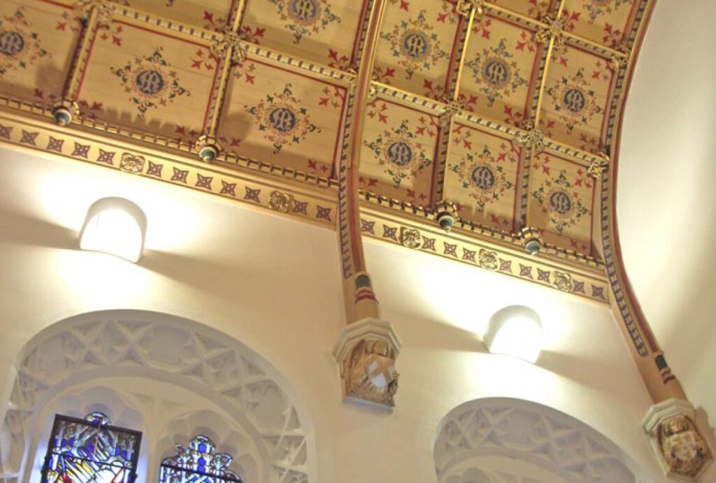 Sodality Chapel ceiling details